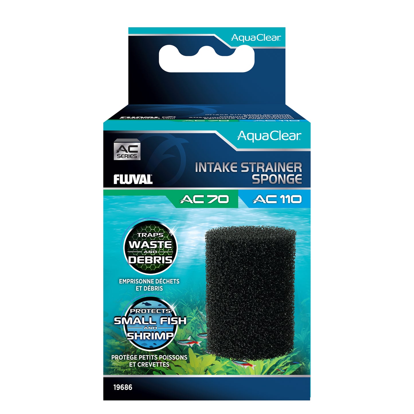 Fluval, Intake Strainer Sponge for AquaClear AC70/AC110 Power Filter