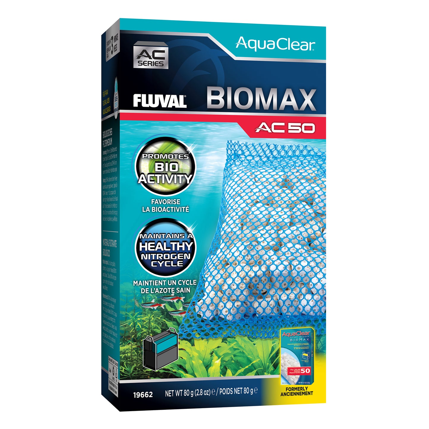 *PREORDER* Fluval - BIOMAX for Aquaclear AC50 Power Filter - 80GM (2.8oz)