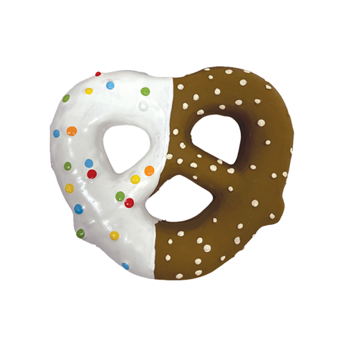 *S.O. - Call For Estimated Arrival* Foufou Brands - Chocolate Covered Pretzel Dessert Chew Dog Toy - 11.5CM (4.5in)