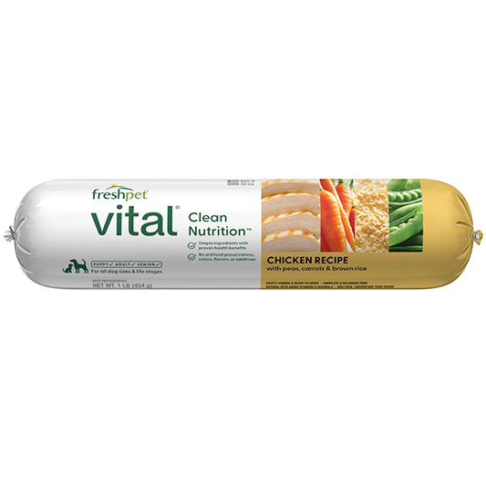 *S.O. - Up to 2 Week Wait* Fresh Pet - Vital Dog Balanced Nutrition CHICKEN, VEGGIE and RICE Dog Food - 1lb