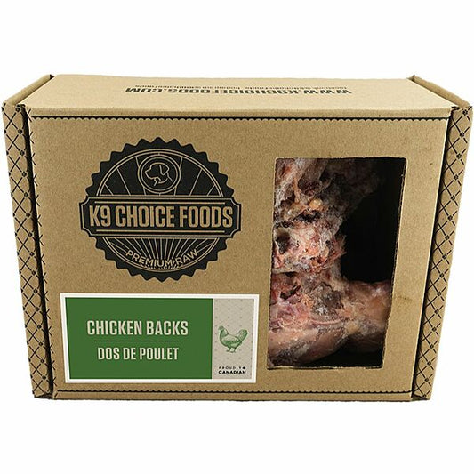 Frozen - K9 Choice - CHICKEN BACKS - 907GM (2lb) - 5PK