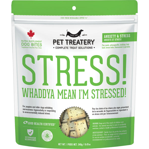 Granville Island, STRESS Whaddya Mean I'm STRESSED Dog Treats, 240GM (8.47oz)