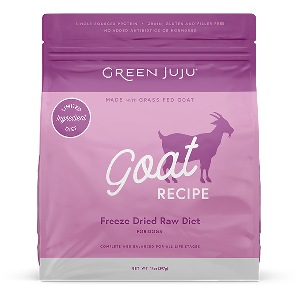 Green Juju, Freeze Dried Raw GOAT Dog Food, 397GM (14oz)