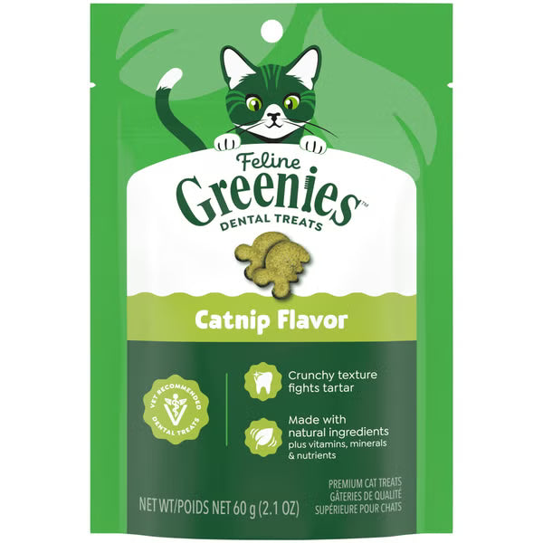 Greenies - Cat Dental CATNIP Flavour Cat Treats - 60GM (2.1oz)