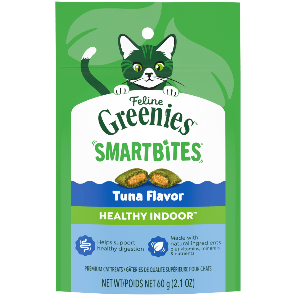 Greenies - Smartbites Healthy Indoor TUNA Cat Treats - 60GM (2.1oz)