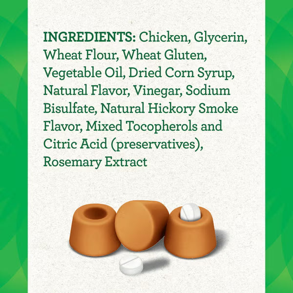 Greenies - Canine Pill Pockets CHICKEN Dog Treat - 91GM (3.2oz) - 30 Tabs