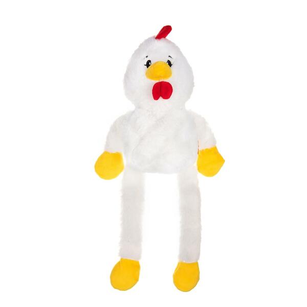 Growl, Pulldozers Chicken Dog Toy, WHITE, 54CM (21.3in)
