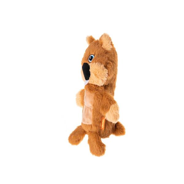 Growl, Belly Boomerz Beaver Dog Toy, BROWN, 23.5CM (9.3in)