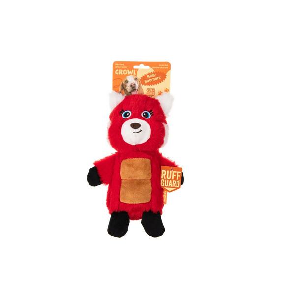 Growl, Belly Boomerz Red Panda Dog Toy, RED, 23.5CM (9.3in)