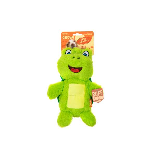 Growl, Belly Boomerz Turtle Dog Toy, GREEN, 23.5CM (9.3in)