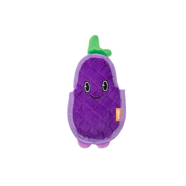 Growl, Flip Floppz Eggplant Dog Toy, PURPLE, 22CM (8.6in)