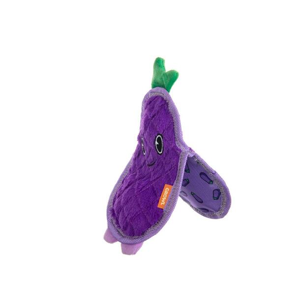 Growl, Flip Floppz Eggplant Dog Toy, PURPLE, 22CM (8.6in)