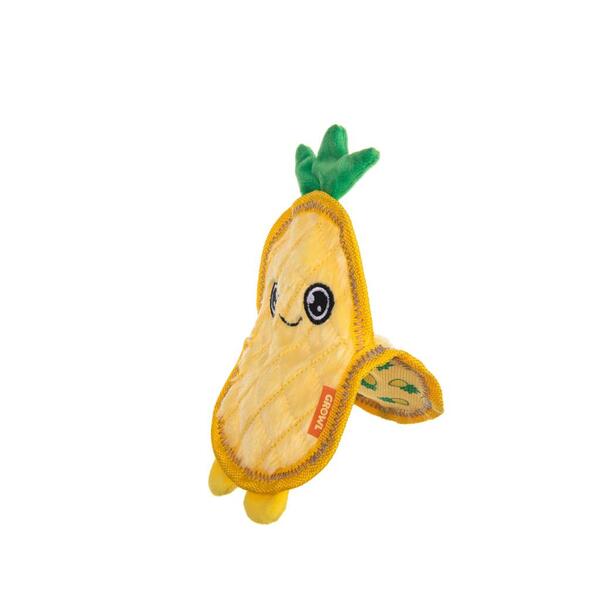 Growl, Flip Floppz Pineapple Dog Toy, YELLOW, 22CM (8.6in)
