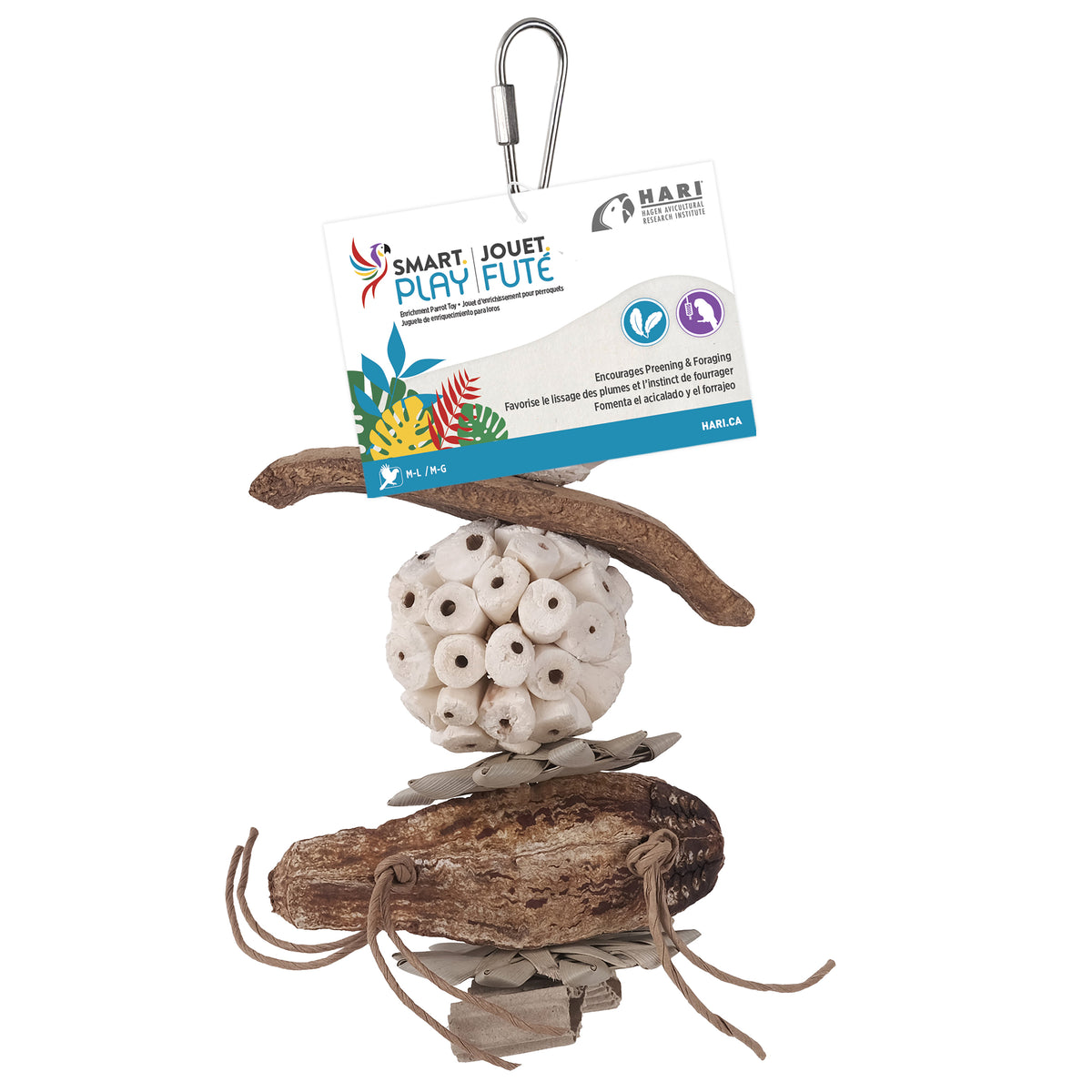 HARI - SMART.PLAY Enrichment Parrot Toy - Terra Tower