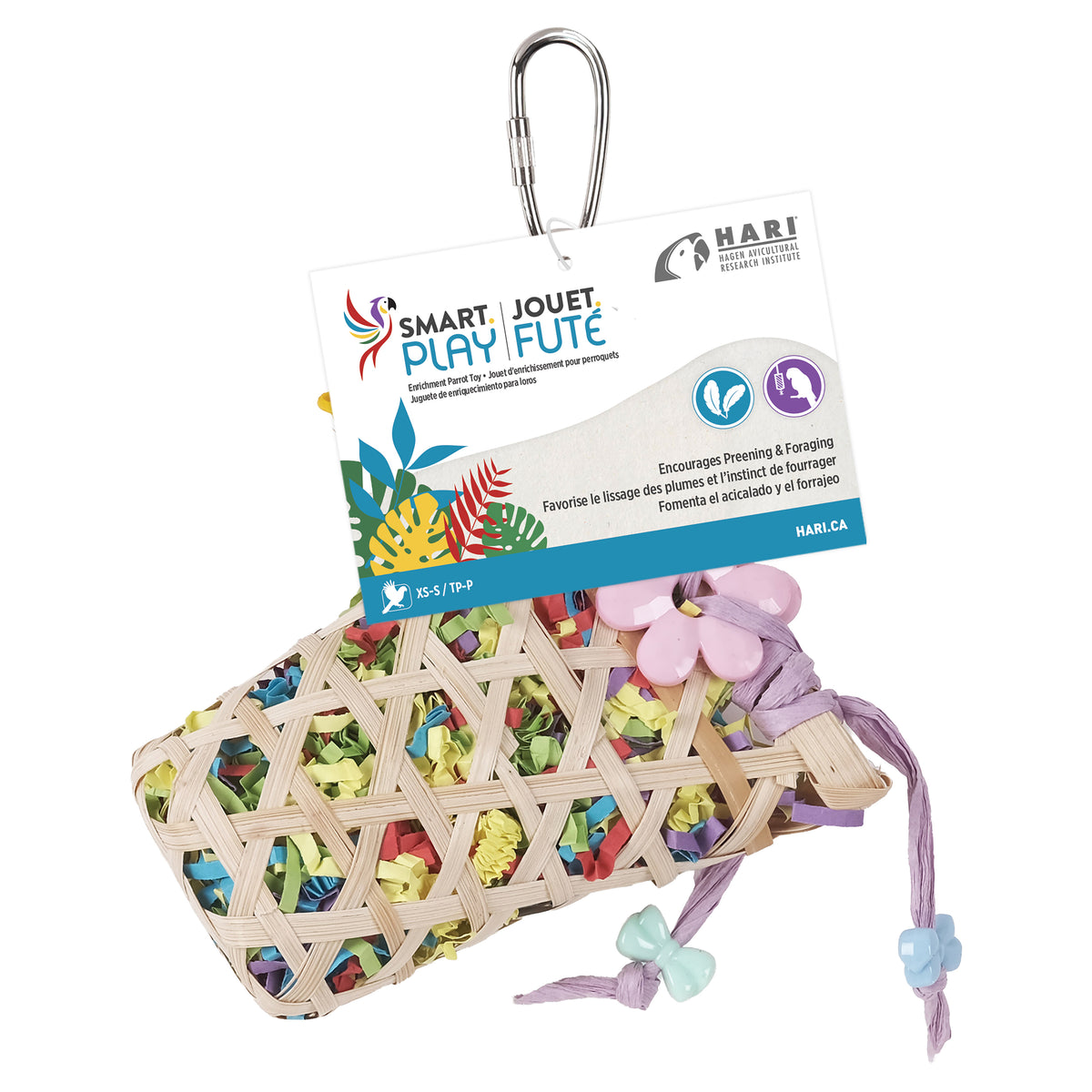 HARI - SMART.PLAY Enrichment Parrot Toy - Weave n' Chew