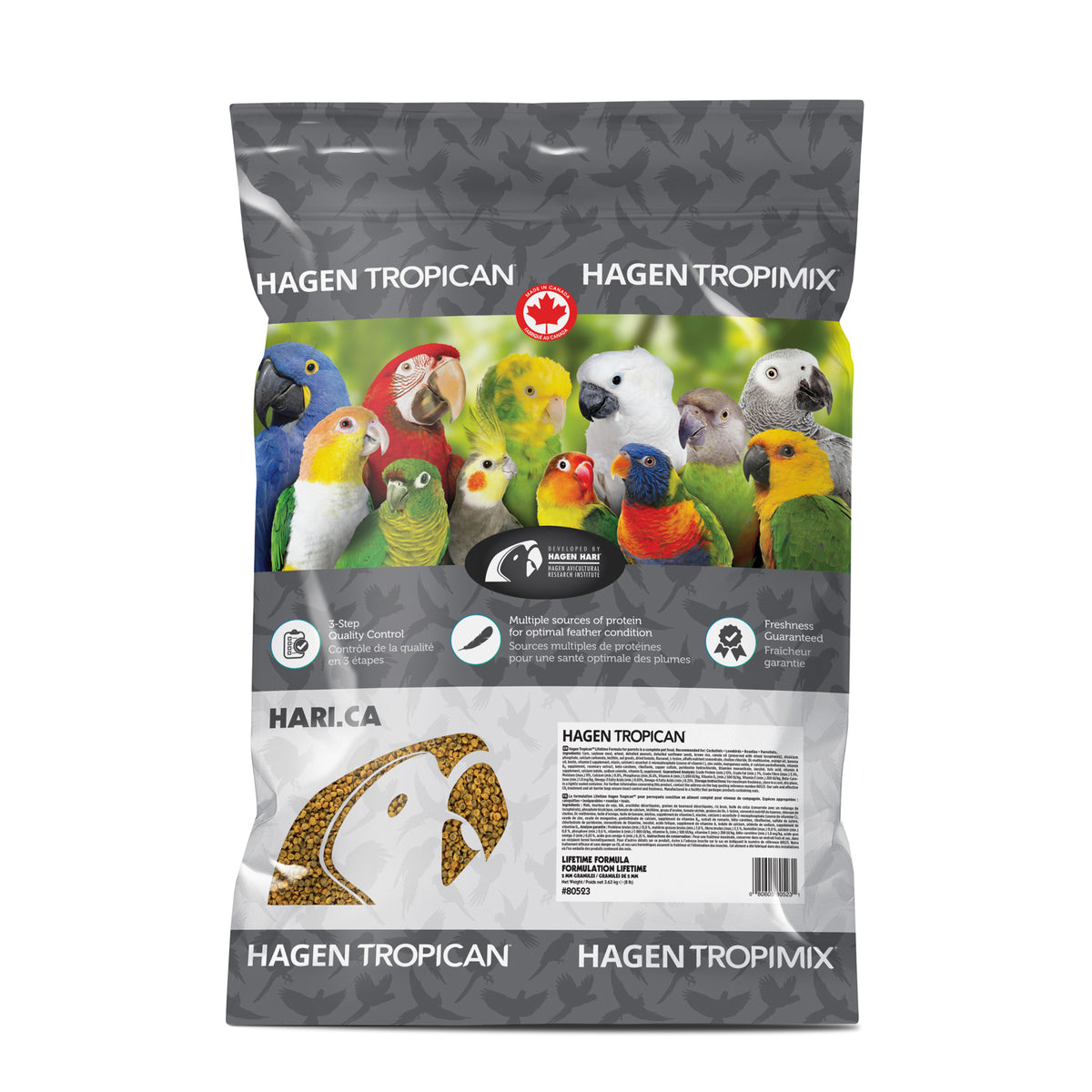 HARI - Tropican Lifetime Formula Granules Cockatiels - 3.63KG (8lb)
