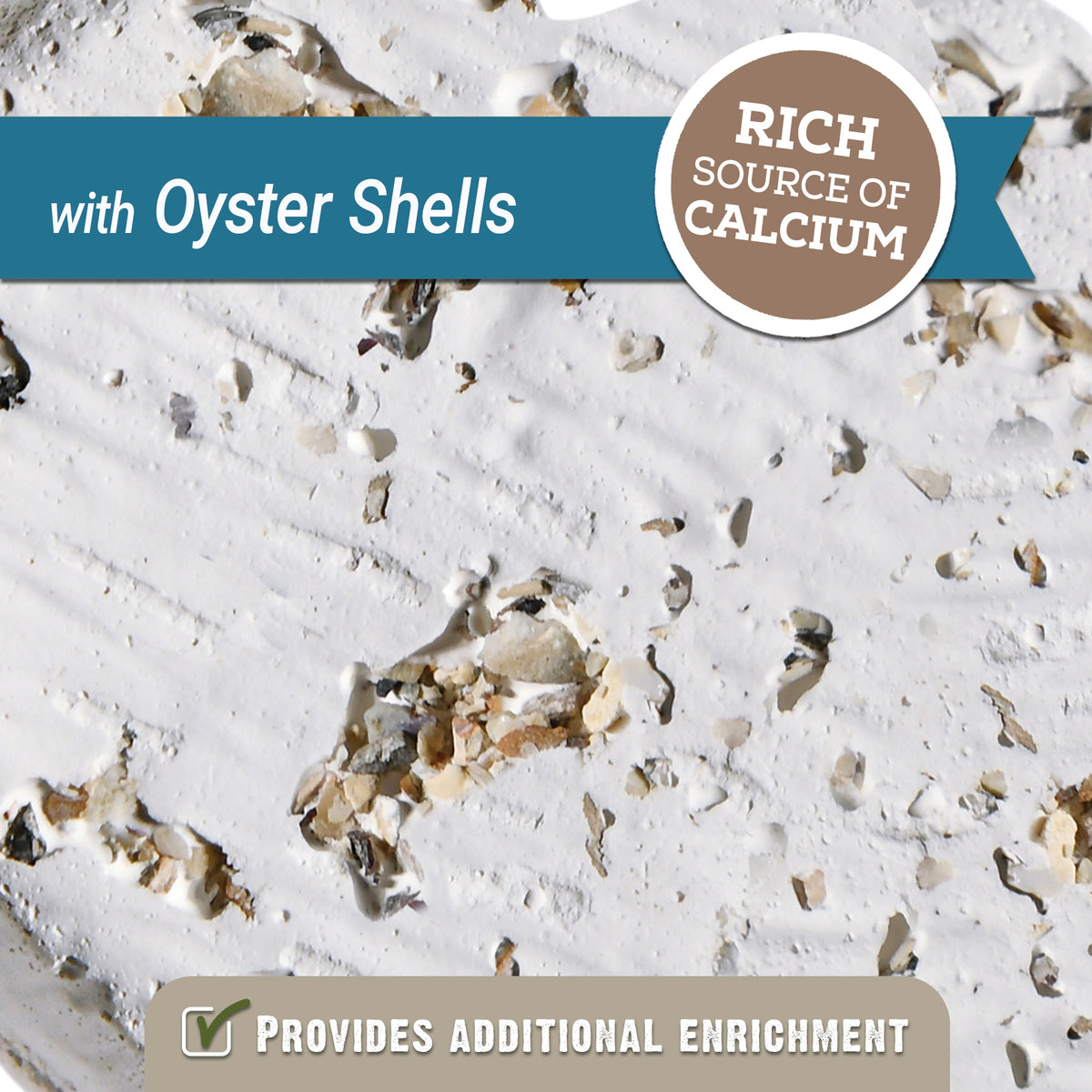 HARI - Mineral Block for Small Birds - Oyster Shells - 40GM (1.4oz) - 2PK