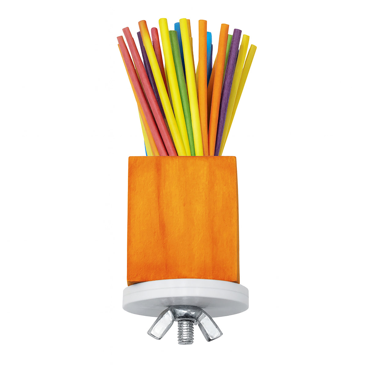 HARI - SMART.PLAY Enrichment Parrot Toy - Rainbow Rocket - 9×4.5×4.5CM (3.5×1.8×1.8in)
