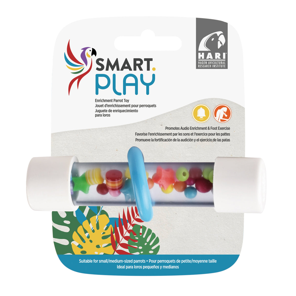 HARI - SMART.PLAY Enrichment Parrot Toy - Rattle Foot Toy