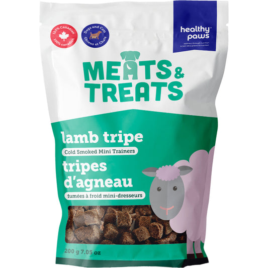 Healthy Paws - Cold Smoke Mini Trainers LAMB TRIPE Dog Treat - 200GM (7.05oz)