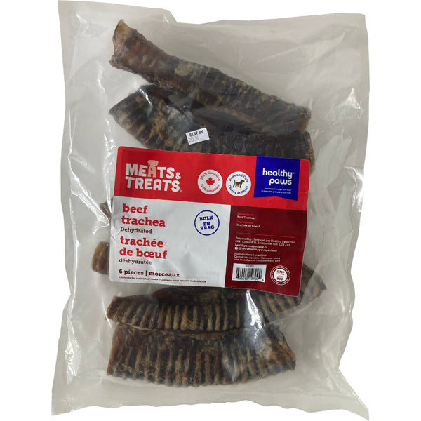 Healthy Paws - Dehydrated BEEF TRACHEA Dog Treat - 6PK