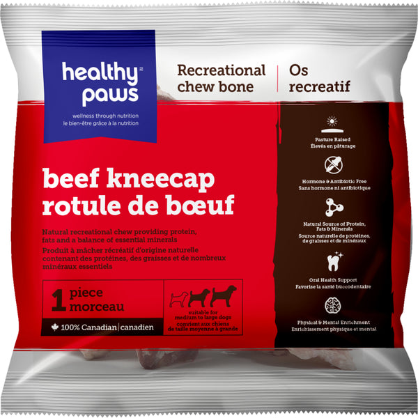 Healthy Paws - Frozen Recreational BEEF Knee Cap - 1PK
