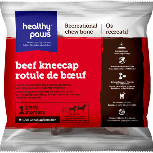 Healthy Paws - Frozen Recreational BEEF Knee Cap - 1PK