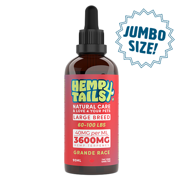 *PREORDER* Hemp 4 Tails - Hemp Seed Oil Large Breed - 3600MG/90ML