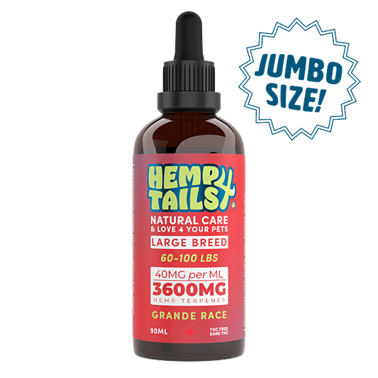 *PREORDER* Hemp 4 Tails - Hemp Seed Oil Large Breed - 3600MG/90ML