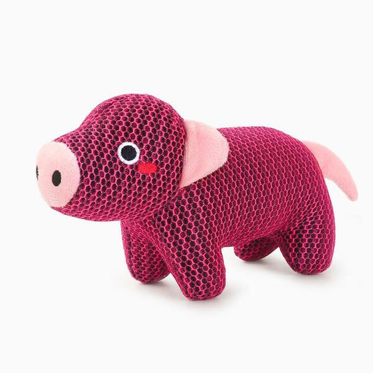 Hugsmart - Fuzzy Farm Friendz Pig Dog Toy