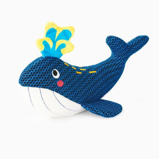 Hugsmart - Fuzzy Friendz Ocean Pals Whale Dog Toy - 25CM (9.8in)