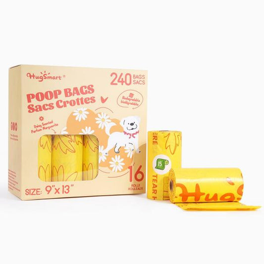 Hugsmart - Poop Bags - DAISY Scented - 16PK