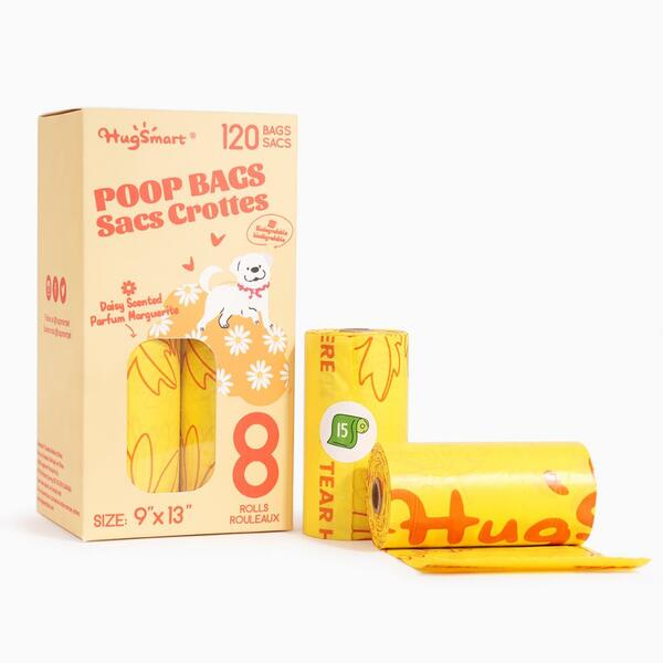 Hugsmart - Poop Bags - DAISY Scented - 8PK