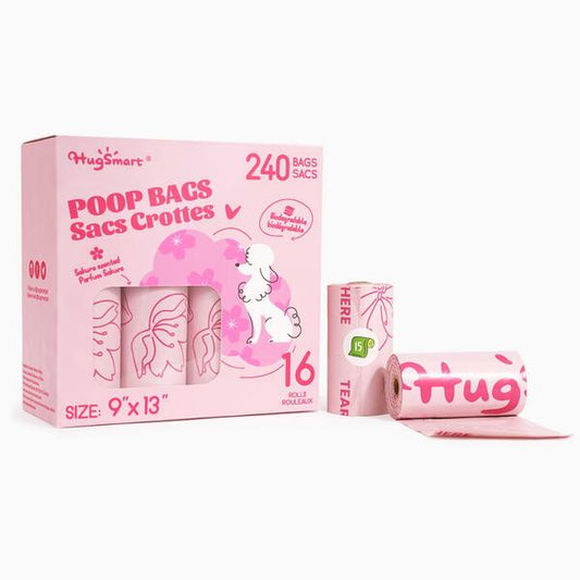 Hugsmart - Poop Bags - SAKURA Scented - 16PK