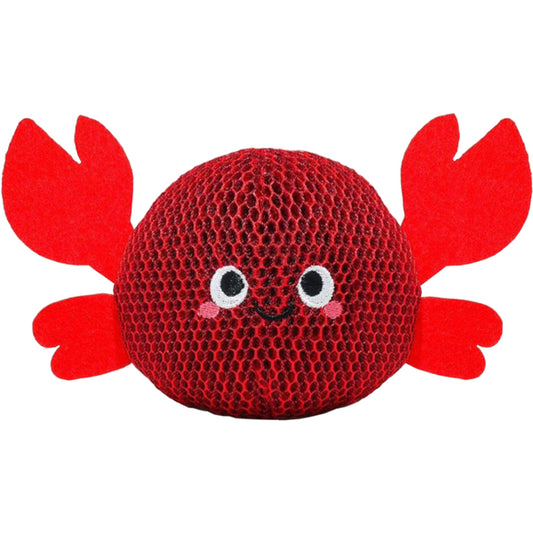 Hugsmart - Super Ball Ocean Pals 2-in-1 Crab Dog Toy