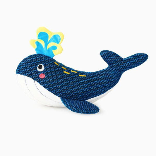 Hugsmart - Fuzzy Friendz Ocean Pals Whale Dog Toy - 25CM (9.8in)