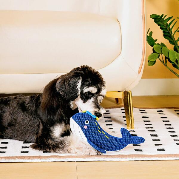 Hugsmart - Fuzzy Friendz Ocean Pals Whale Dog Toy - 25CM (9.8in)