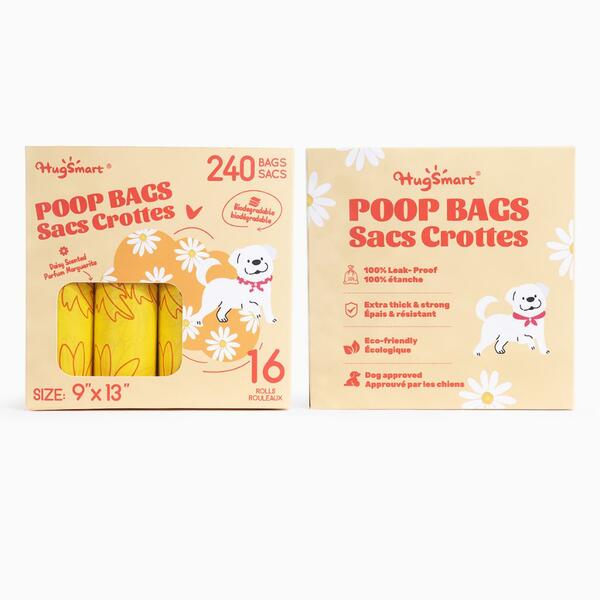 Hugsmart - Poop Bags - DAISY Scented - 16PK