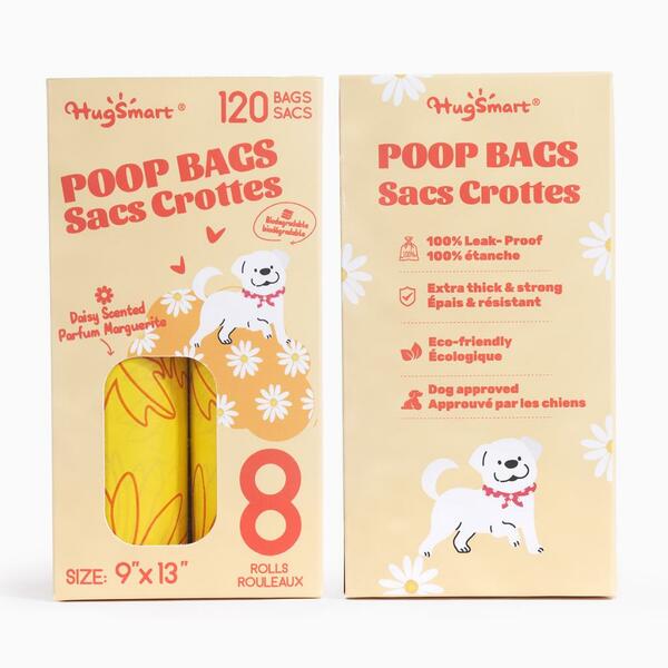 Hugsmart - Poop Bags - DAISY Scented - 8PK