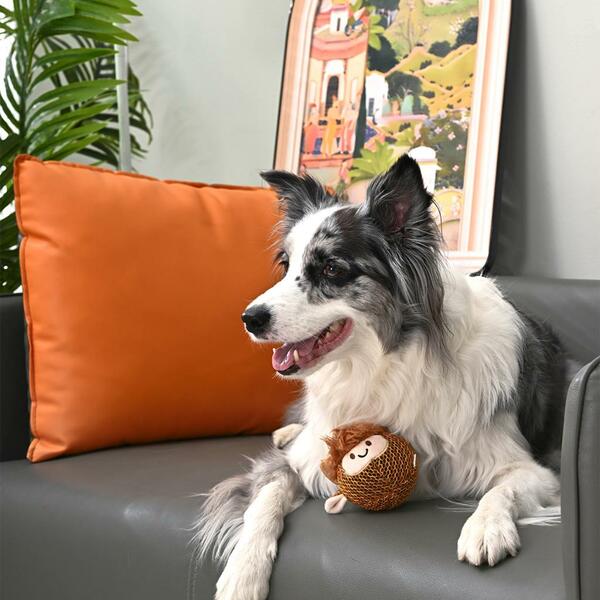 Hugsmart - Super Ball Farm Friendz Highland Cow Dog Toy