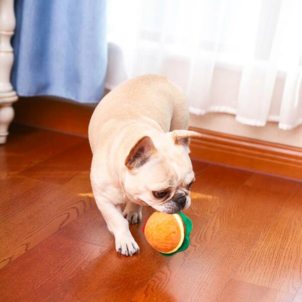 Hugsmart - Super Ball Food Party Hamburger Dog Toy