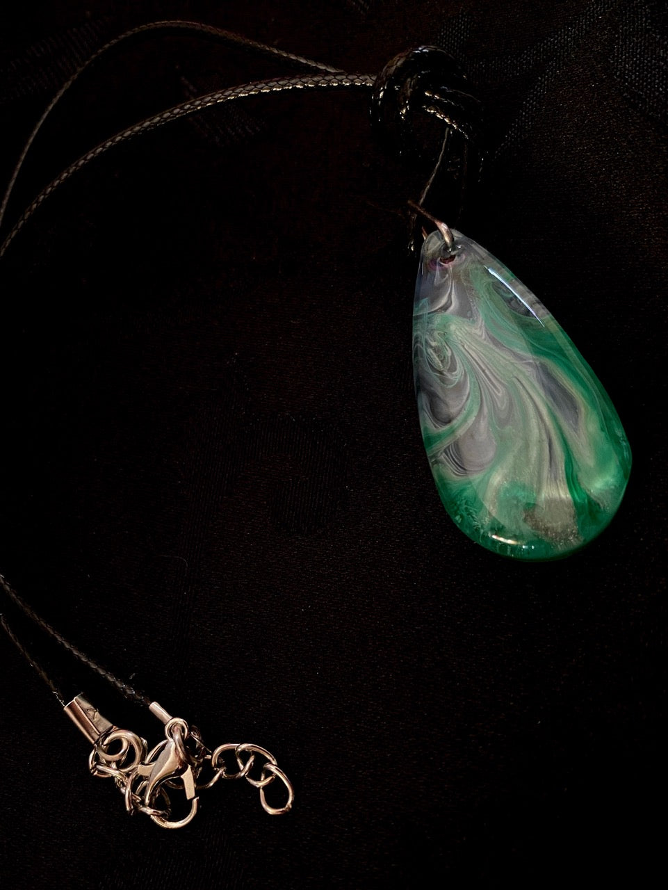 Resin Art Pendant Necklace - Handmade by Sarah (KAAP Fundraiser)