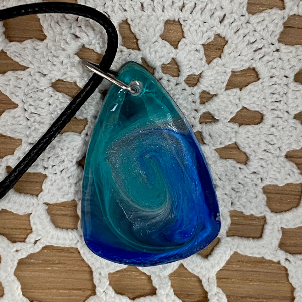Resin Art Pendant Necklace - Handmade by Sarah (KAAP Fundraiser)