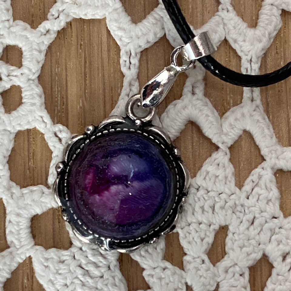 Resin Art Pendant Necklace - Handmade by Sarah (KAAP Fundraiser)