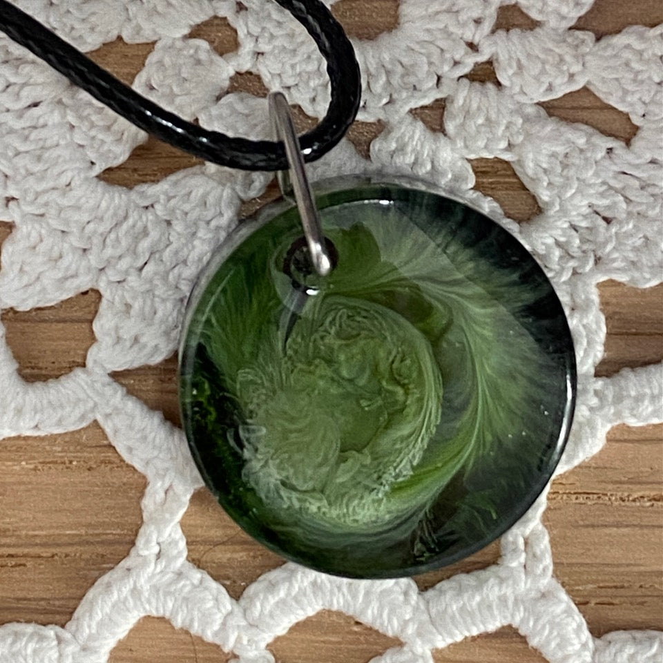 Resin Art Pendant Necklace - Handmade by Sarah (KAAP Fundraiser)