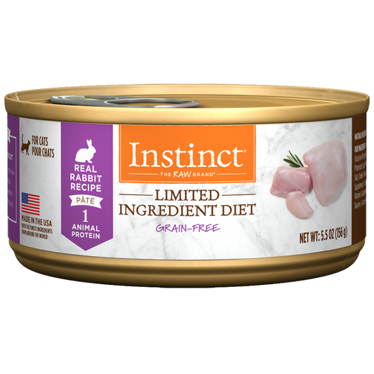 Instinct - GF LID Farm Raised RABBIT Wet Cat Food - 156GM (5.5oz)