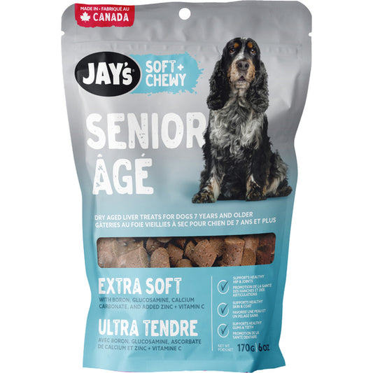 *S.O. - Up to 2 Week Wait* Jay's - Soft & Chewy SENIOR Dog Treat - 170GM (6oz)