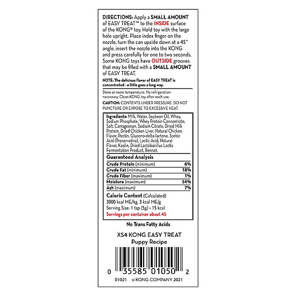 KONG, Easy Treat PUPPY Dog Treat, 226GM (8oz)