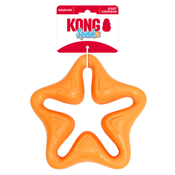 KONG, Squeakz Star Dog Toy, LARGE, 20.3CM (8in)