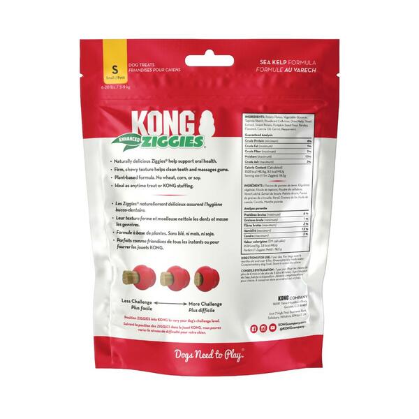 KONG - Ziggies Enhanced Dog Treat - SMALL - 198GM (7oz)